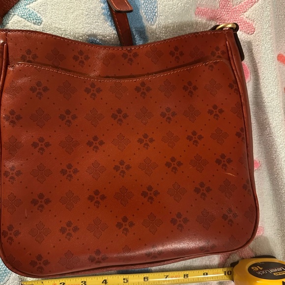 Patricia Nash Rich Brown Leather Shoulder Bag with matching wallet - Picture 4 of 15